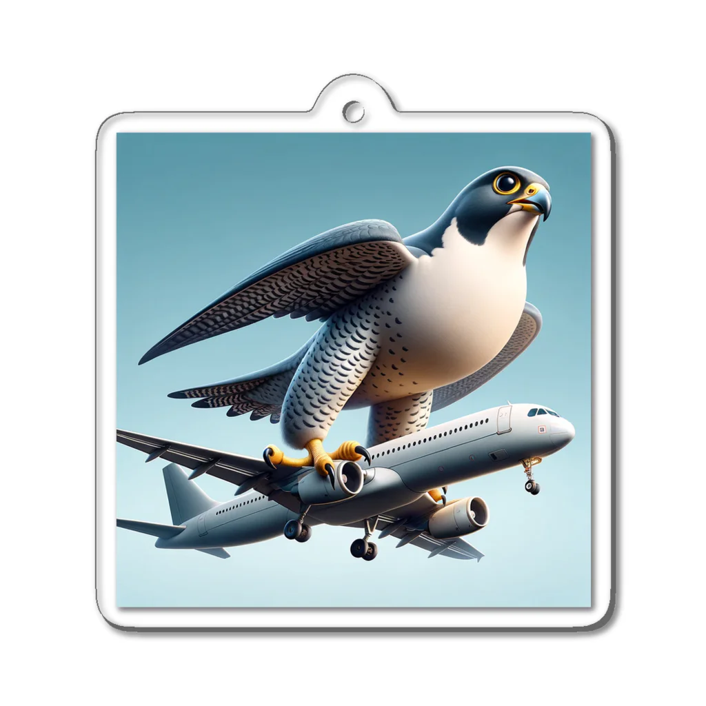 strange life of animalsの優雅な空の旅 Acrylic Key Chain