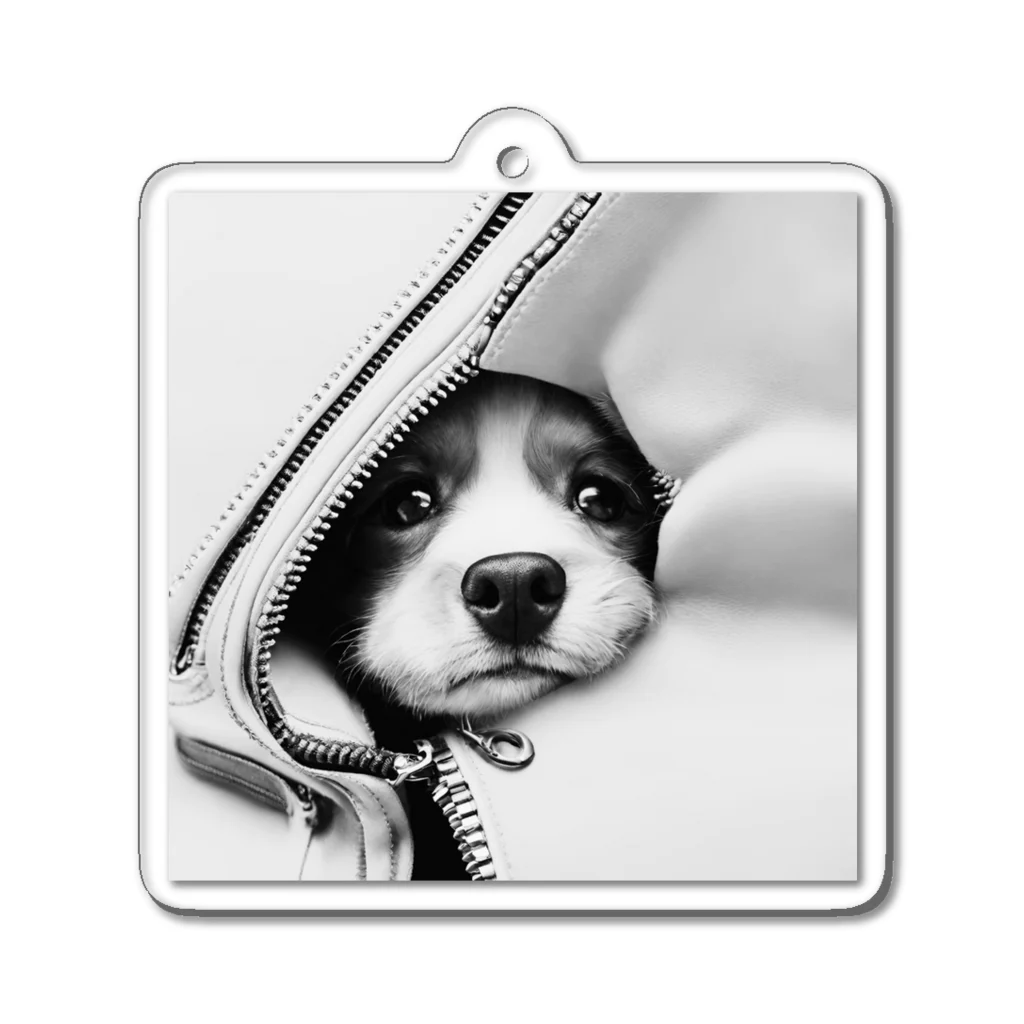 nakasato1979のジッパー犬 Acrylic Key Chain