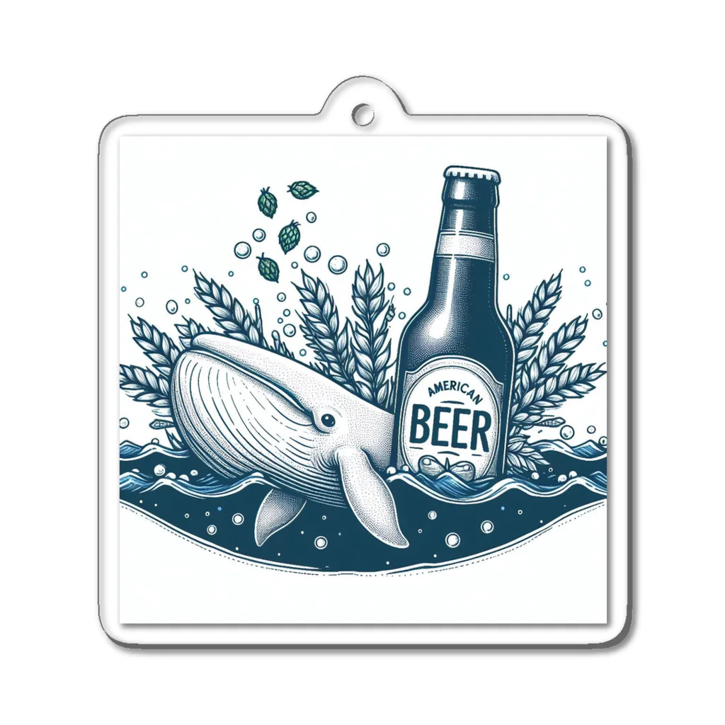 Cheeeeeeeersのwhale ale Acrylic Key Chain