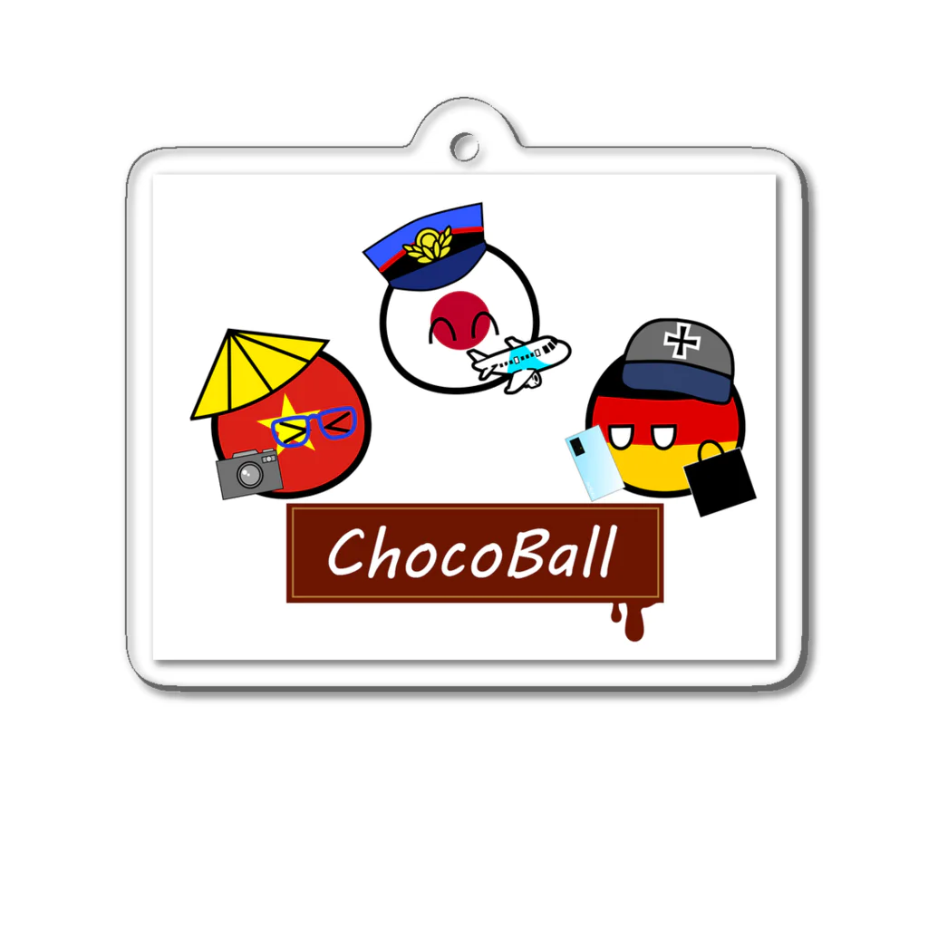 Choco Official Shop　（POLANDBALL）のChoco Ball Family  Acrylic Key Chain