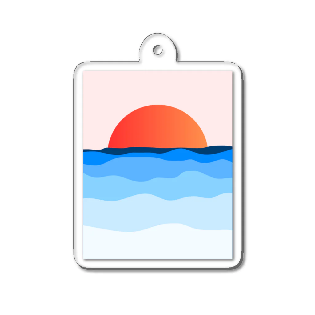 1103-1205のsunset 18:10 yokohama Acrylic Key Chain