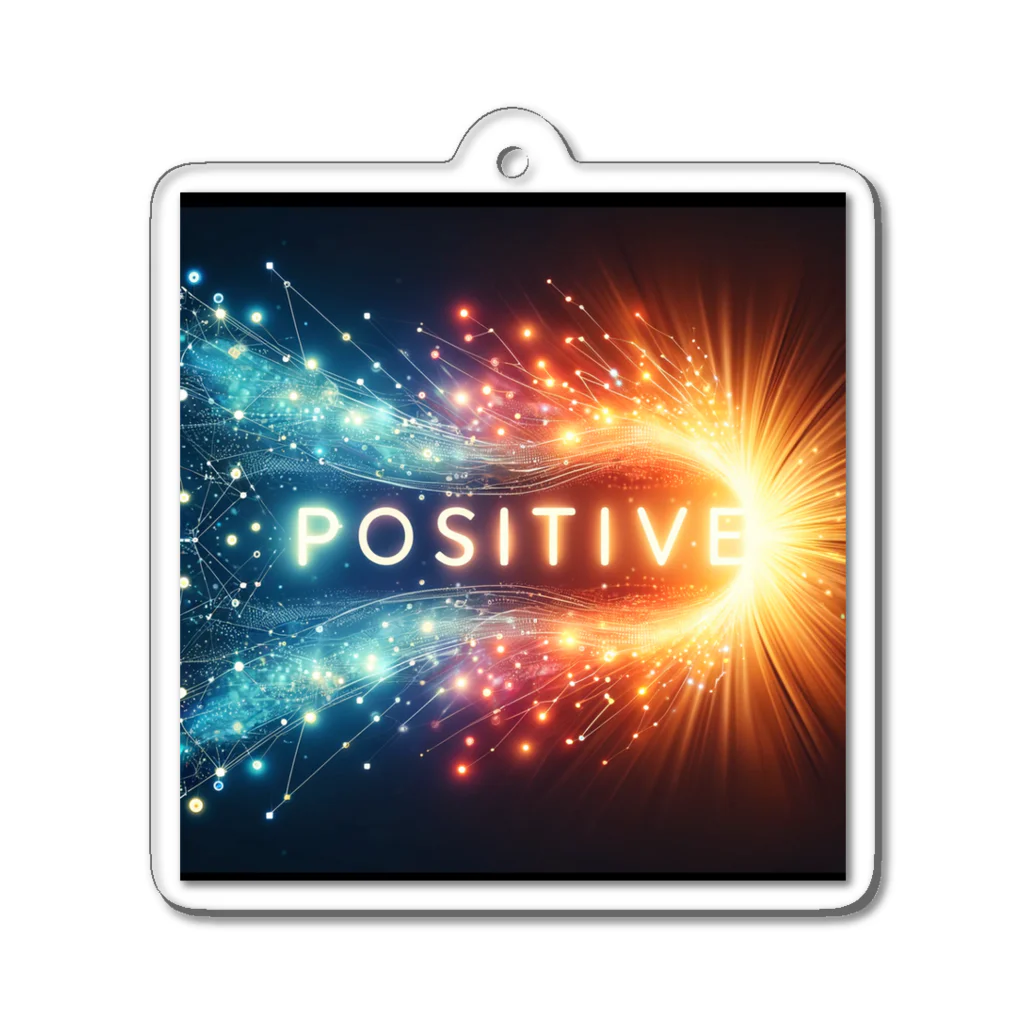 ねこにんじゃショップのPOSITIVE Acrylic Key Chain