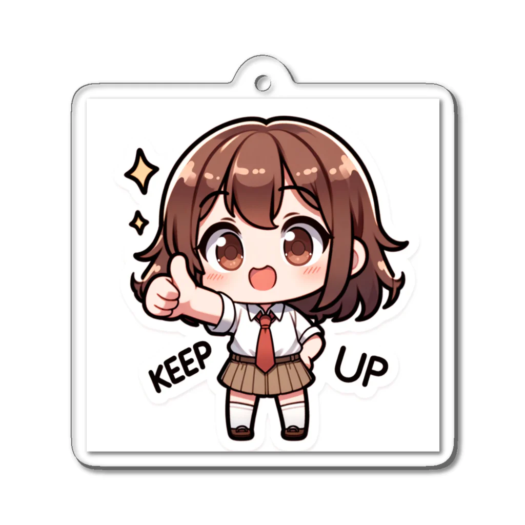 やってるよ！のKEEP UPちゃん Acrylic Key Chain