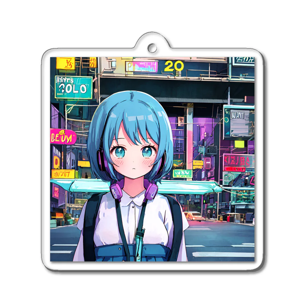 kotoha416 Music OFFICIAL GOODSのAozuki│アオヅキ Acrylic Key Chain