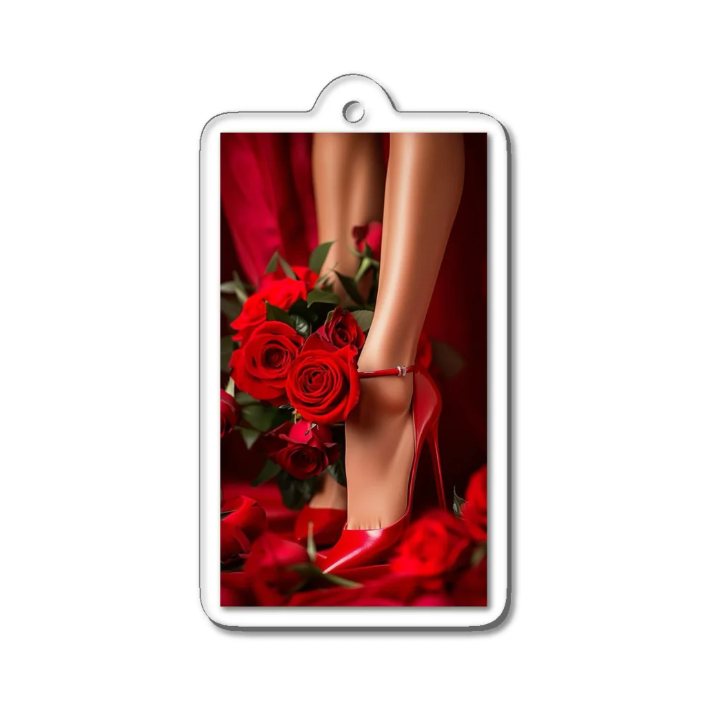 ニゴ猫　shopのred Rose heel  アクリルキーホルダー