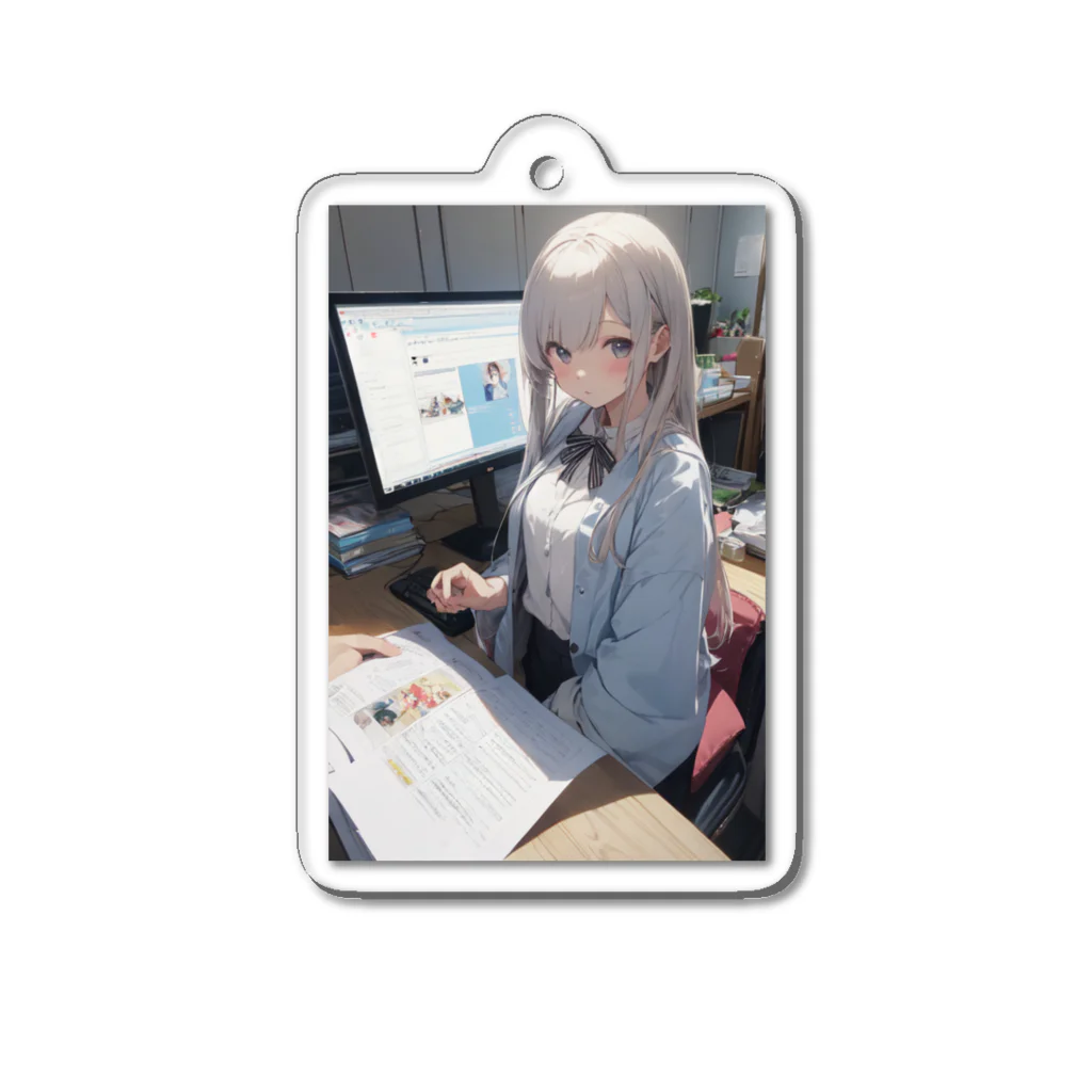 hirokoreの彼女と勉強 Acrylic Key Chain