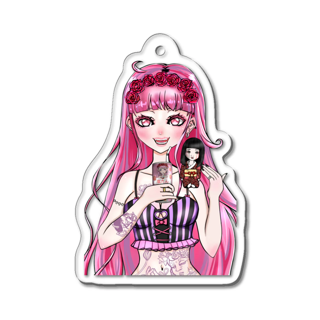 しおたんSHOPの新♡塩たんステッカー Acrylic Key Chain