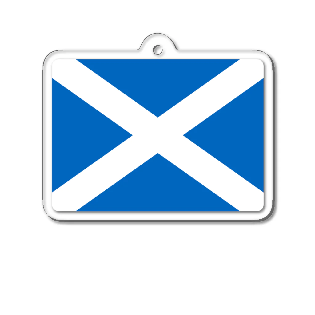 お絵かき屋さんのスコットランドの国旗 アクリルキーホルダー
