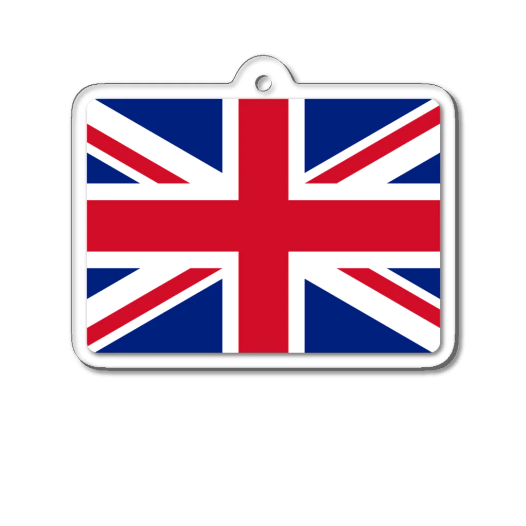 お絵かき屋さんのイギリスの国旗 Acrylic Key Chain