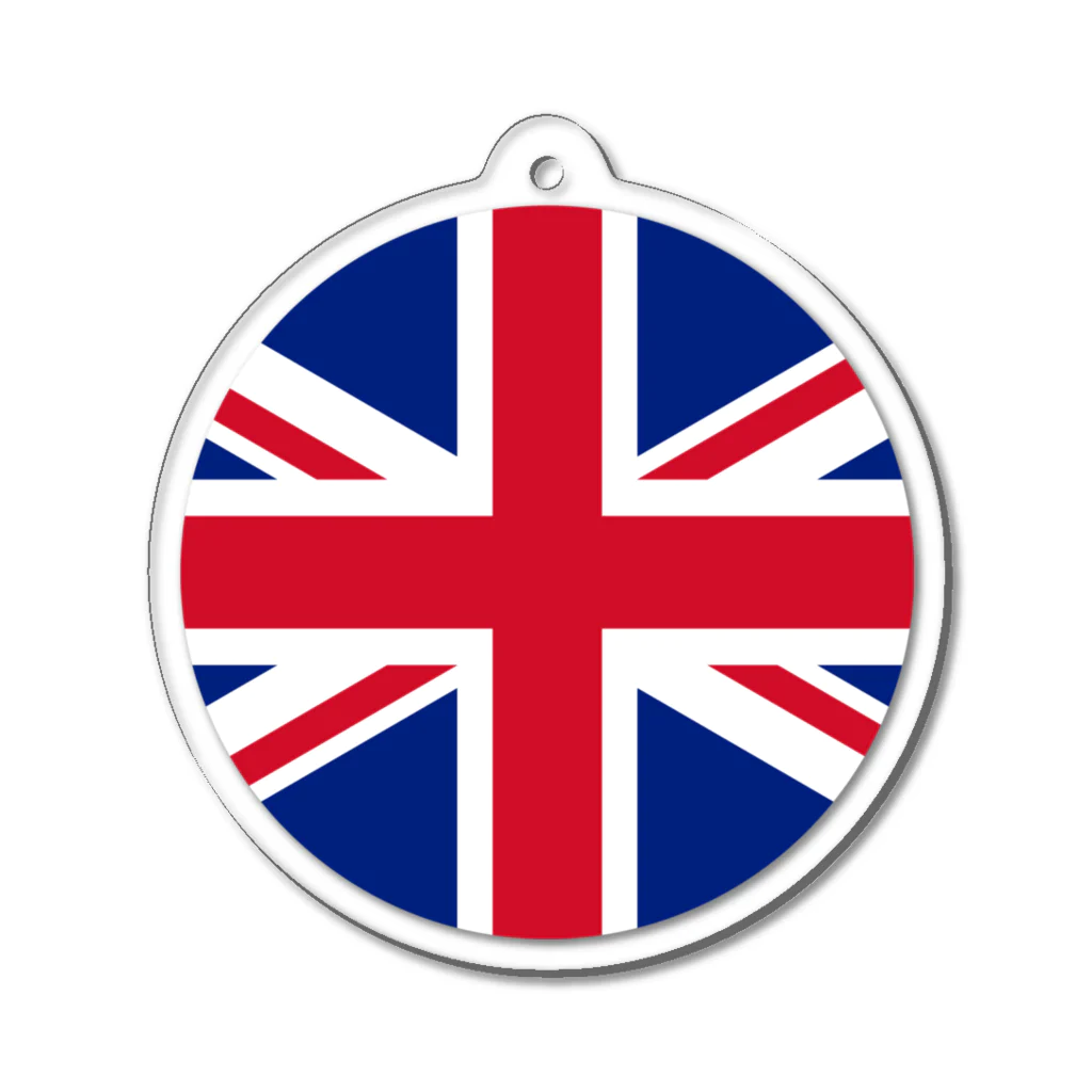 お絵かき屋さんのイギリスの国旗 Acrylic Key Chain