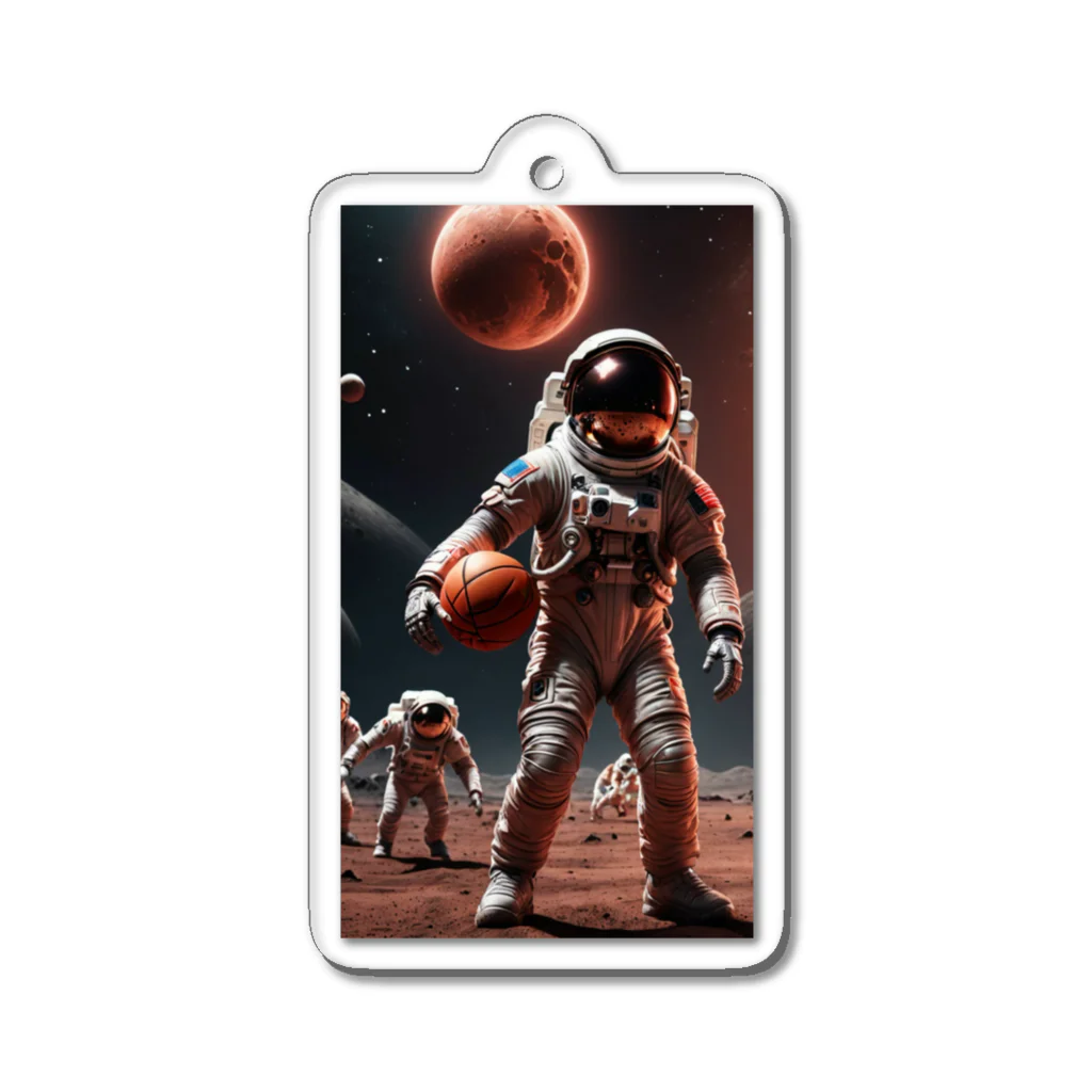 SwishStyle のバスケ宇宙時代 Acrylic Key Chain