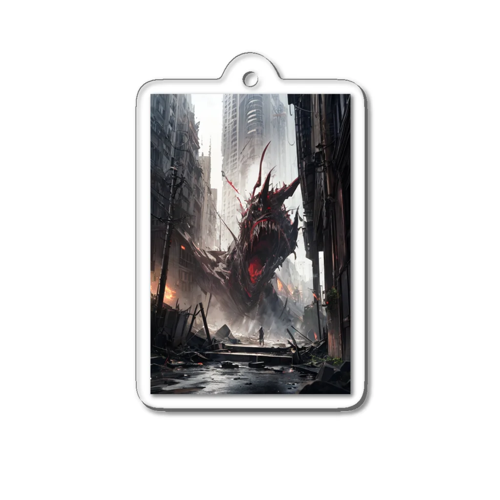 eateatのモンスター Acrylic Key Chain