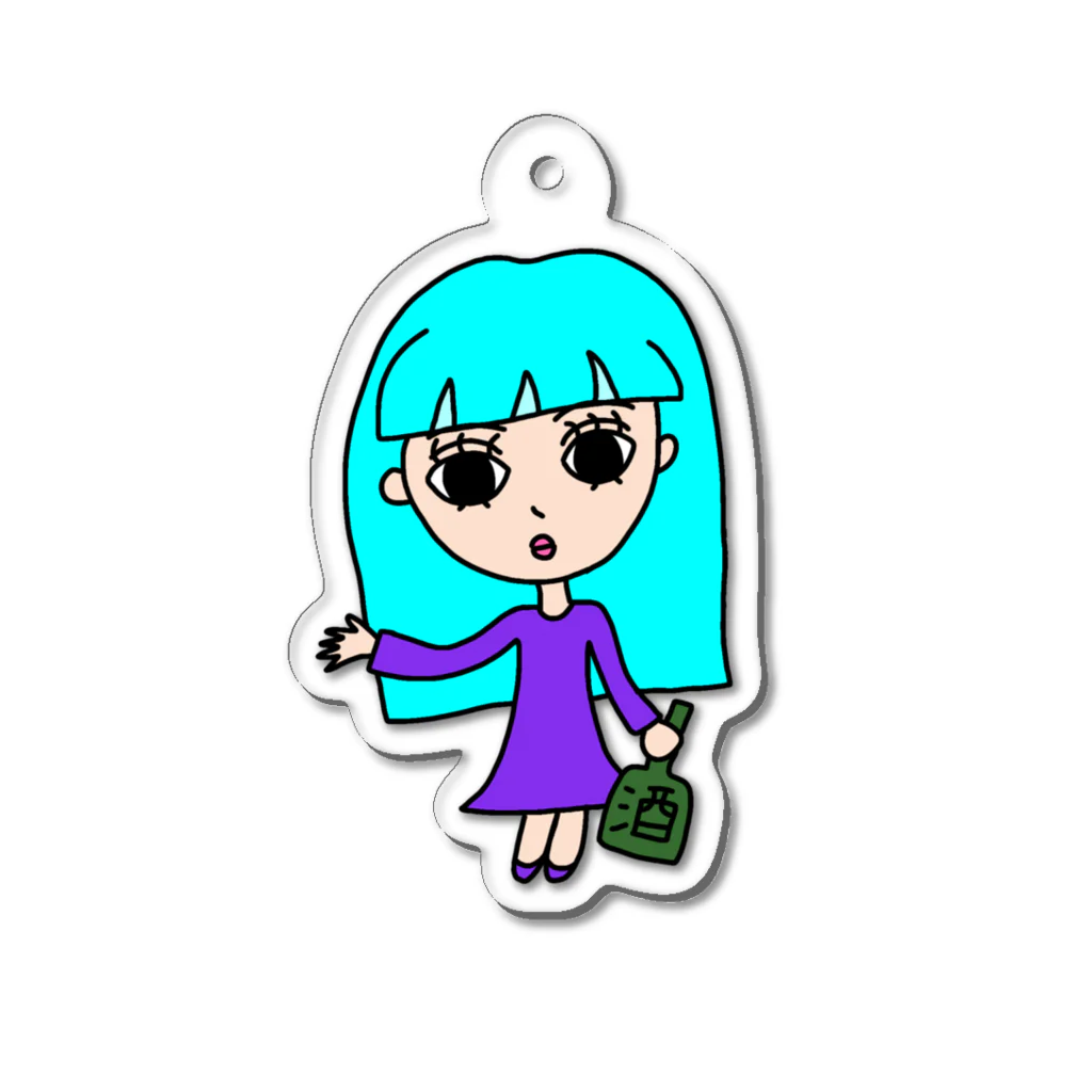 たなかなたの店の笛吹きお姉さんアクキー Acrylic Key Chain