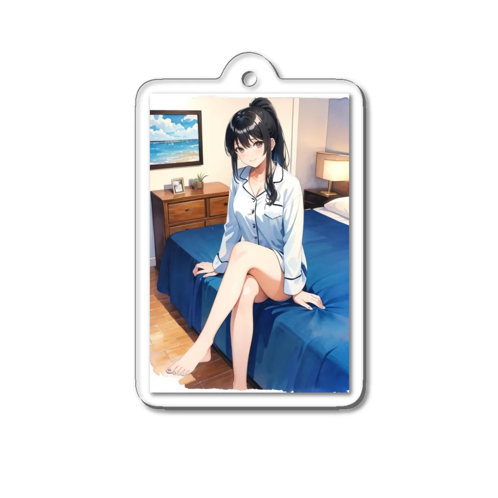 ヒサの寝る前の女性 Acrylic Key Chain