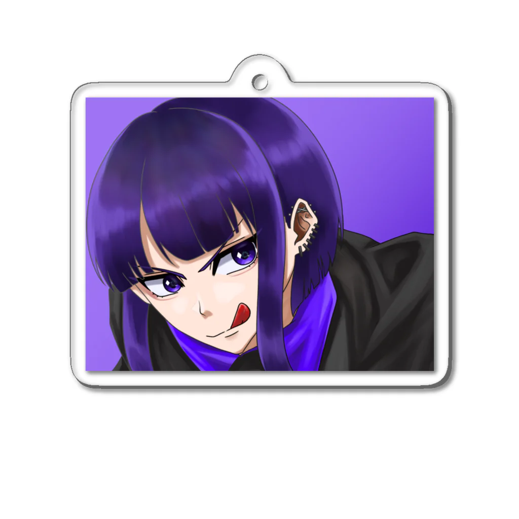 ﾚｵ.の強い女 Acrylic Key Chain