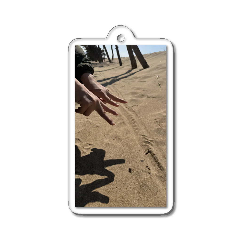 Narami_sanの浜辺散歩で仲良しピース✌️ Acrylic Key Chain
