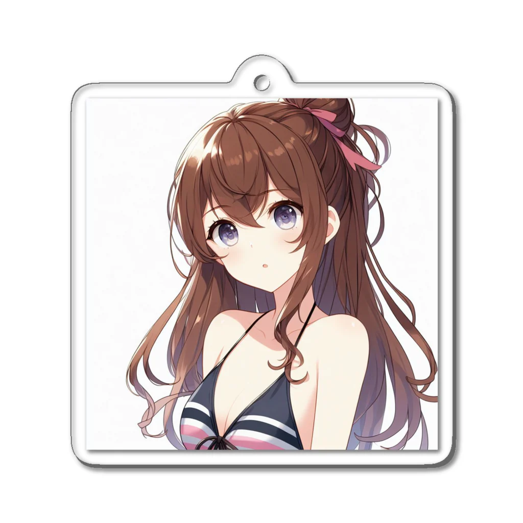 ShopＴＫの水着を選ぶ少女 Acrylic Key Chain