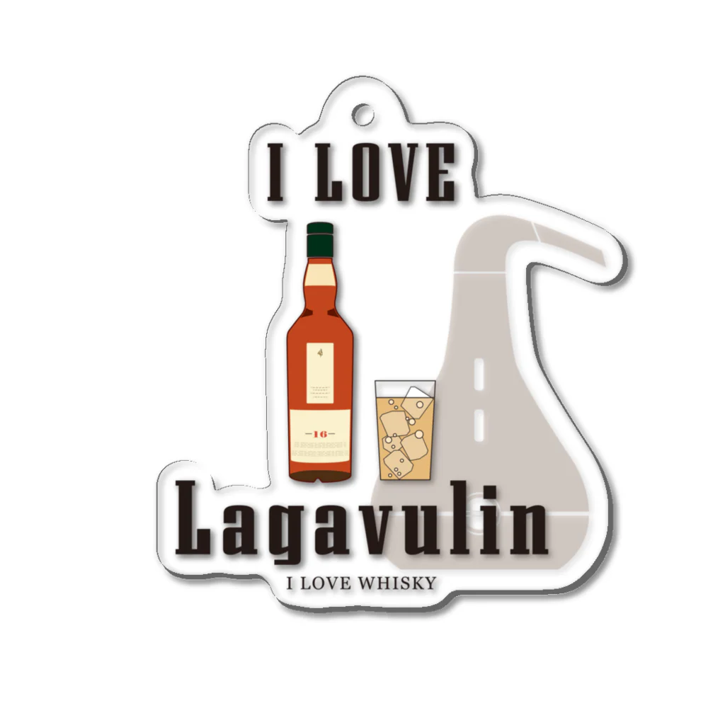 I LOVE【WHISKEY】SHOPのI LOVE WHISKEY-05 Acrylic Key Chain