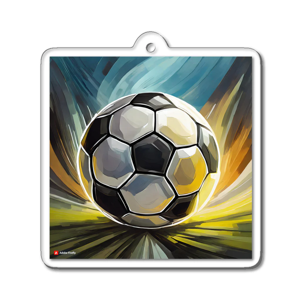 TENTENのサッカーボール Acrylic Key Chain