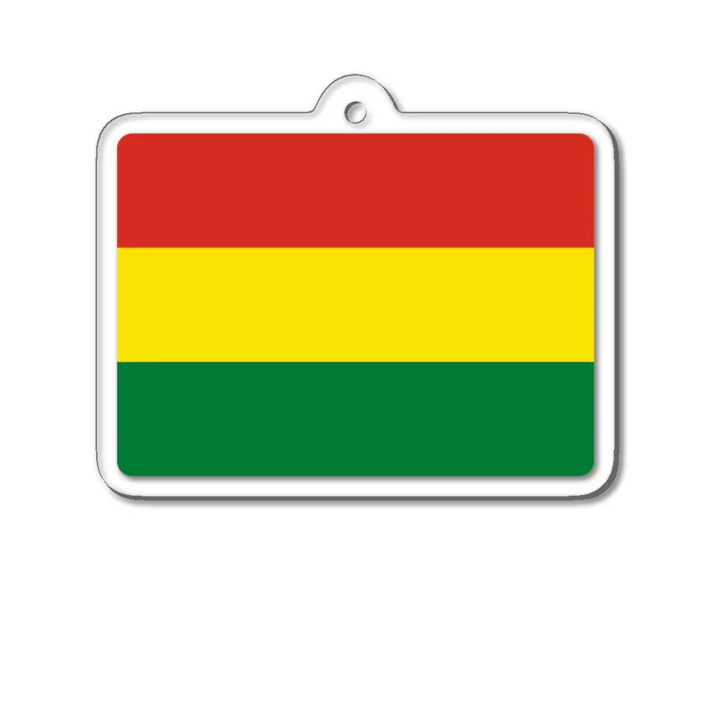 お絵かき屋さんのボリビアの国旗 Acrylic Key Chain
