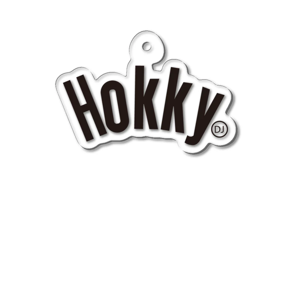 DJ HOKKY OFFICIAL GOODS 2024のHOKKY 黒ロゴ　 アクリルキーホルダー