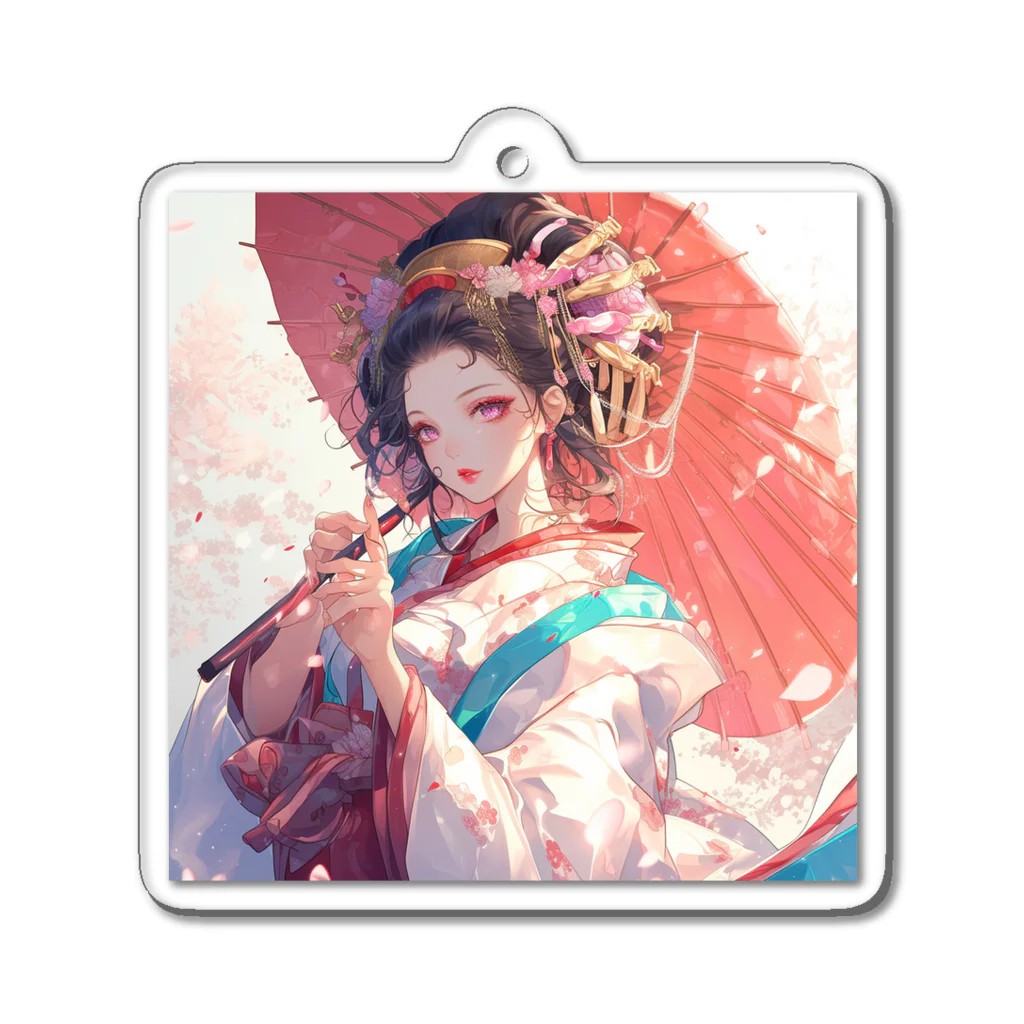 AQUAMETAVERSEの春風に舞う桜のような貴女 Marsa 106 Acrylic Key Chain