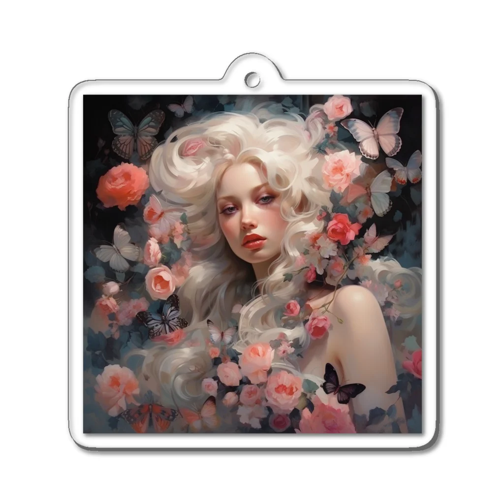 AQUAMETAVERSEの花と美女　なでしこ1478 Acrylic Key Chain