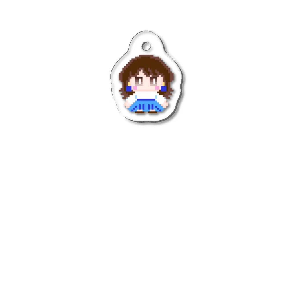 アカベコ@あ-10：ホイップフェスなピンクおばけのあおべこさんのアクリルキーホルダー Acrylic Key Chain