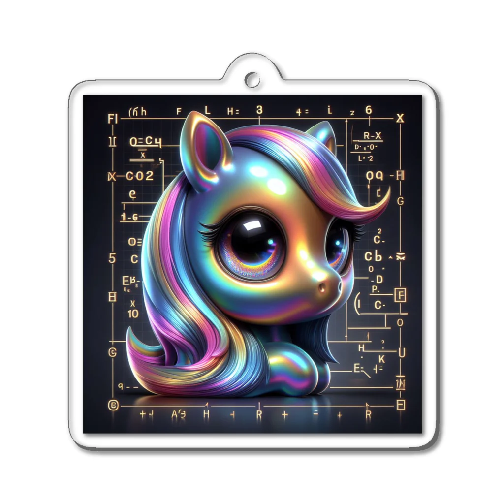 CyberCyberのHorse01 Acrylic Key Chain