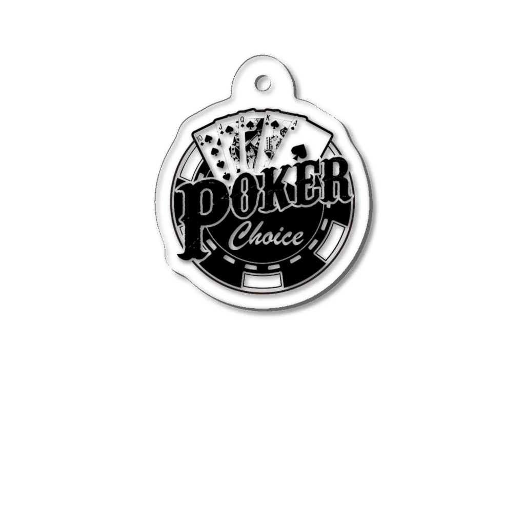 pokerchoiceのPokerChoiceロゴ Acrylic Key Chain