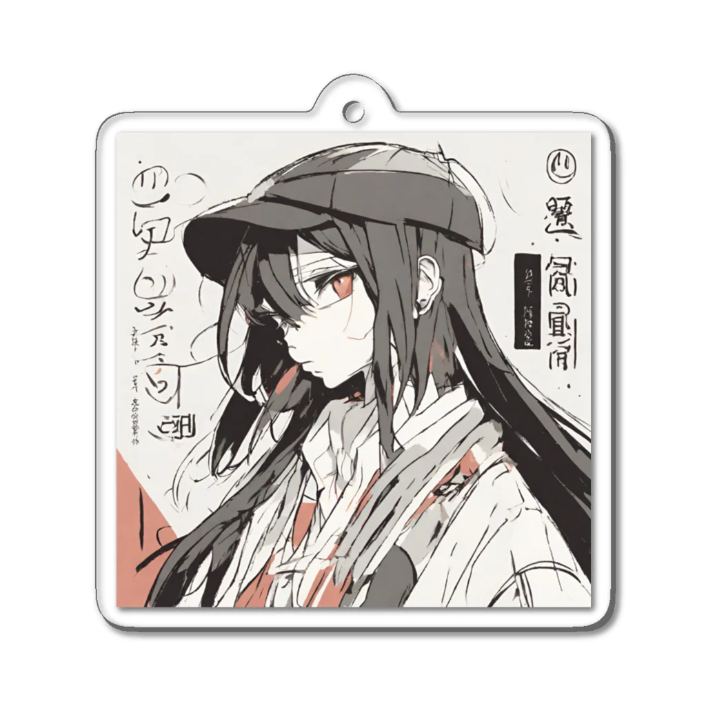 d-design-labの探偵少女 Acrylic Key Chain