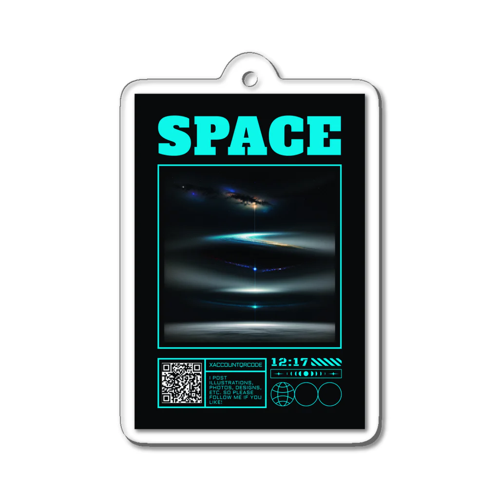 Chop StoreのSPACE アクリルキーホルダー