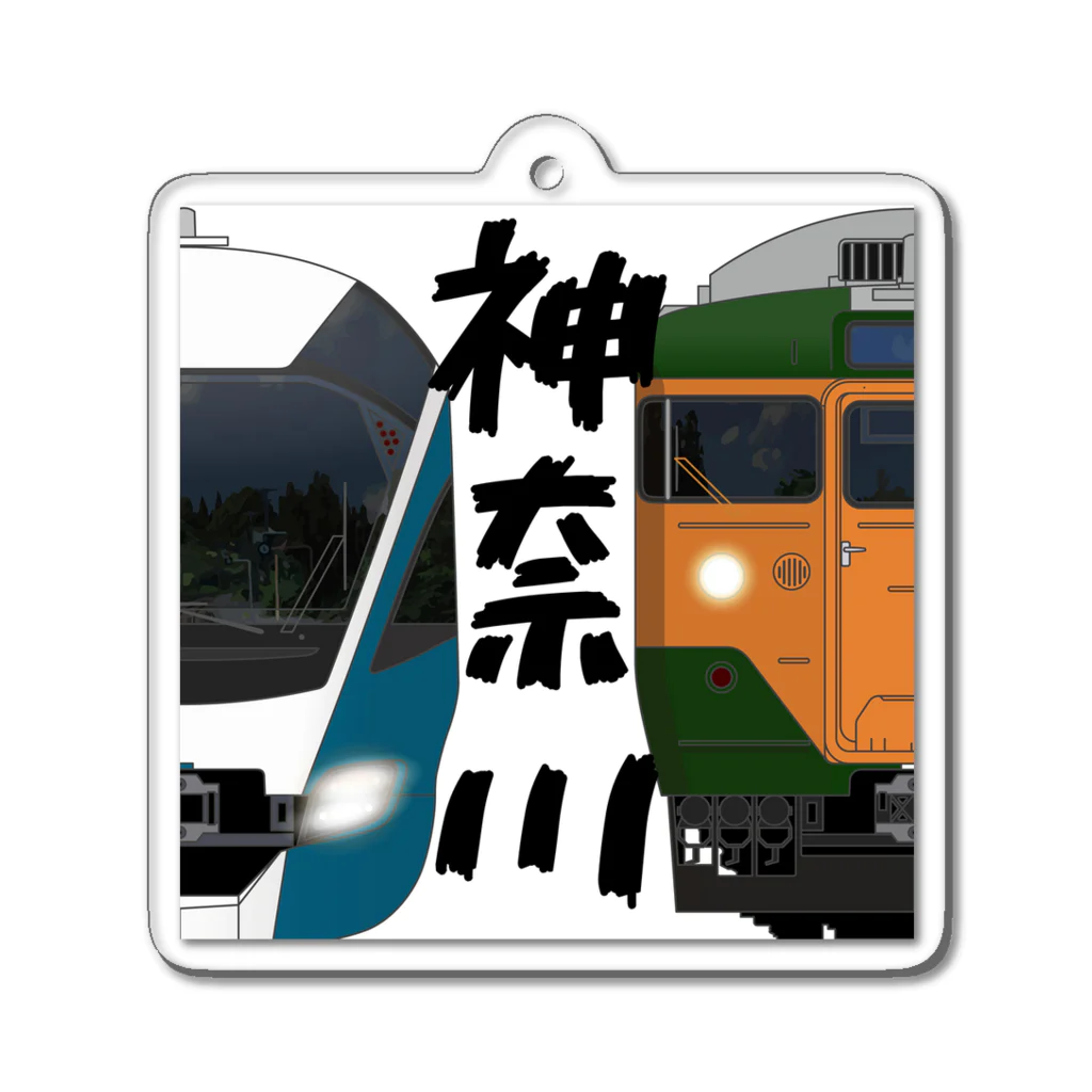 sushima_graphical_trains / SHI-DEの神奈川の列車No.17_E261系 / 113系2000番台 アクリルキーホルダー