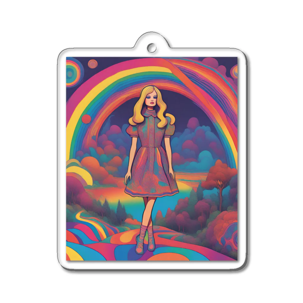 Unique Existenceのpsych girl Acrylic Key Chain