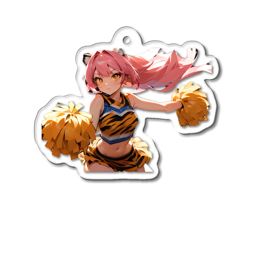 yu_uyふろんてぃあのTORA GIRLS Acrylic Key Chain