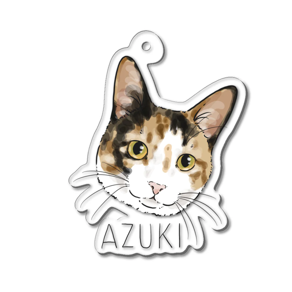 みきぞーん｜保護猫 ミッキー画伯と肉球とおともだちのazuki casual Acrylic Key Chain