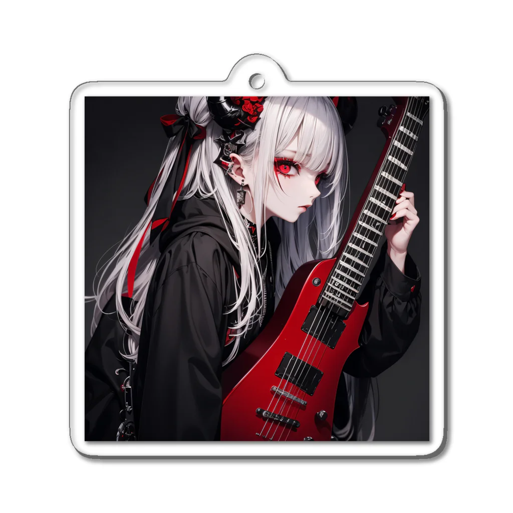 ハルリボン猫の血のギタリスト Acrylic Key Chain