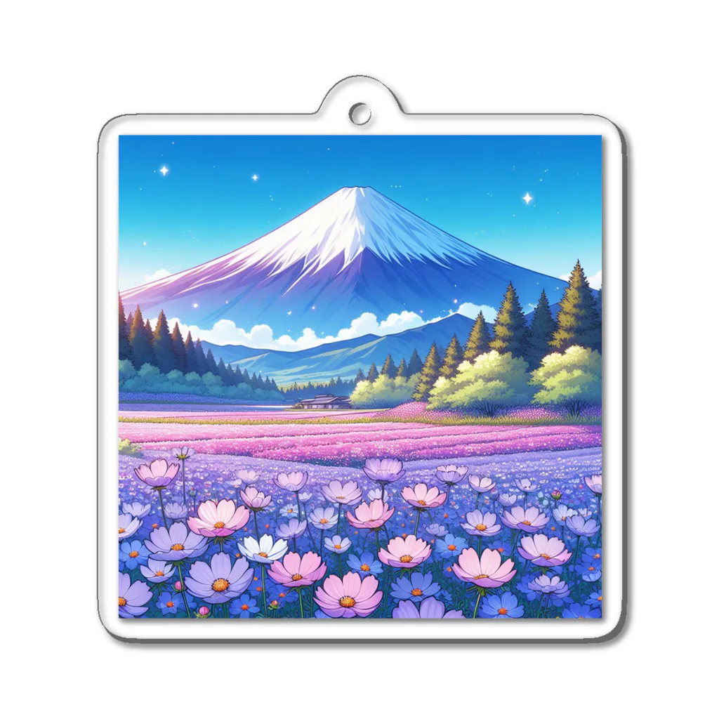 Qten369の日本の美しい風景 Acrylic Key Chain