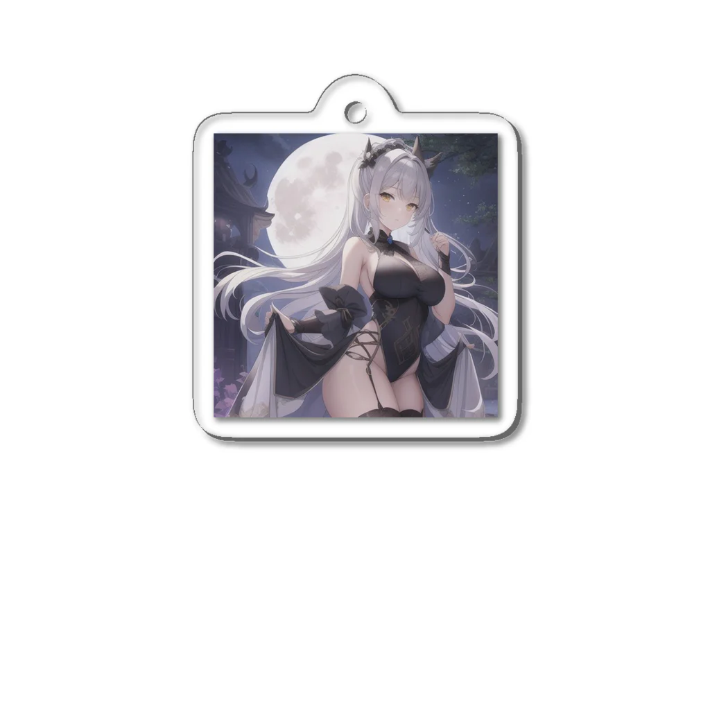 ricca512の満月女子 Acrylic Key Chain