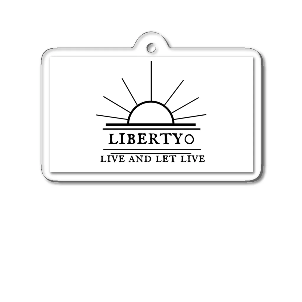 liberty0「リバティ・ゼロ」のliberty0(ホワイト) Acrylic Key Chain