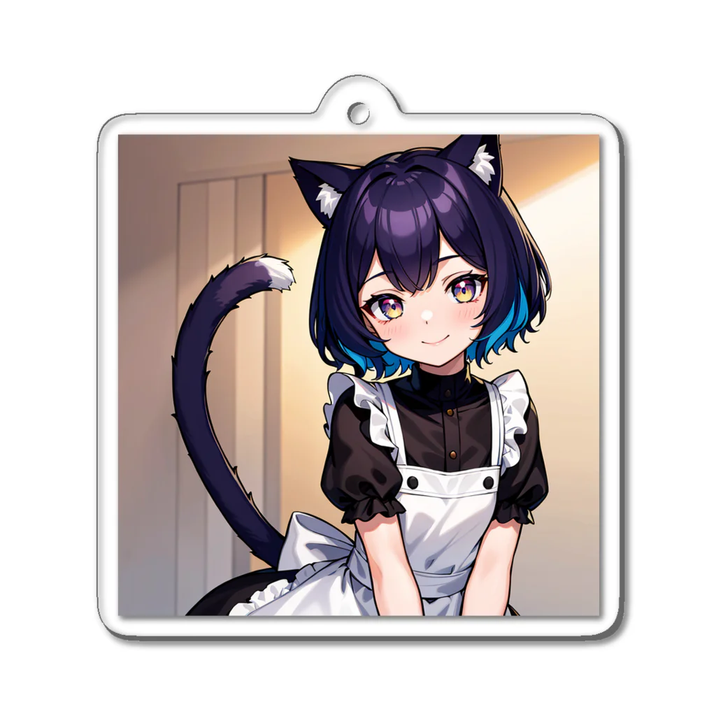 coco の猫耳女の子 Acrylic Key Chain