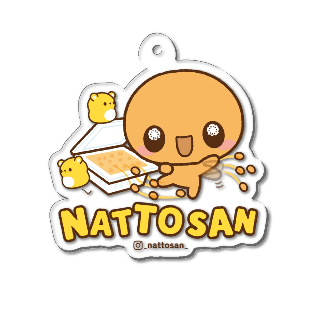 なっとうさんショップの_nattosan_00001 アクリルキーホルダー