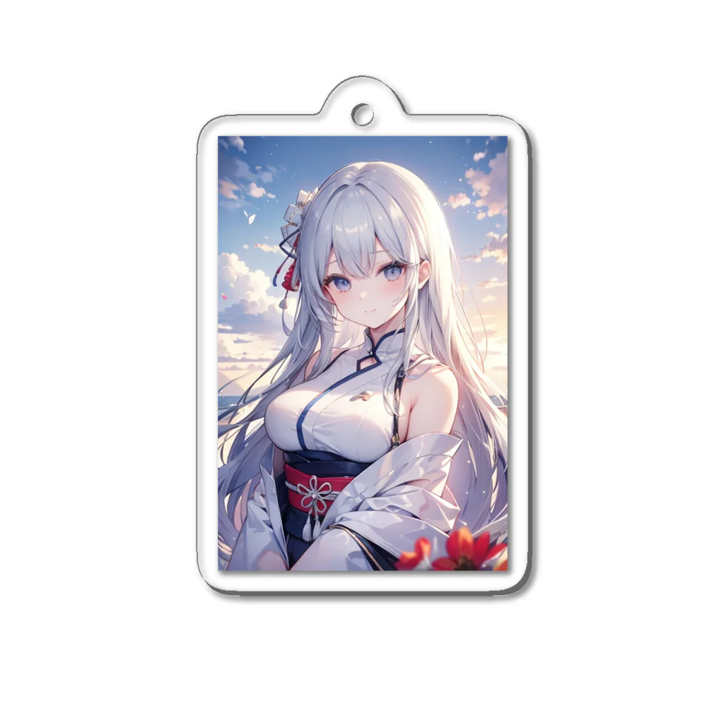 巫女スタぐらむの優しい巫女 Acrylic Key Chain