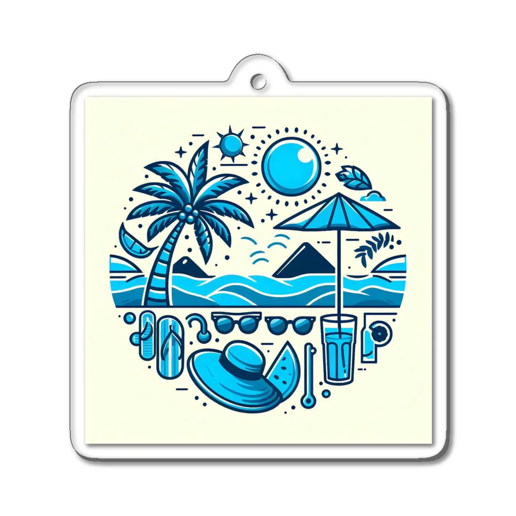 KAKOの真夏の海☀️ Acrylic Key Chain