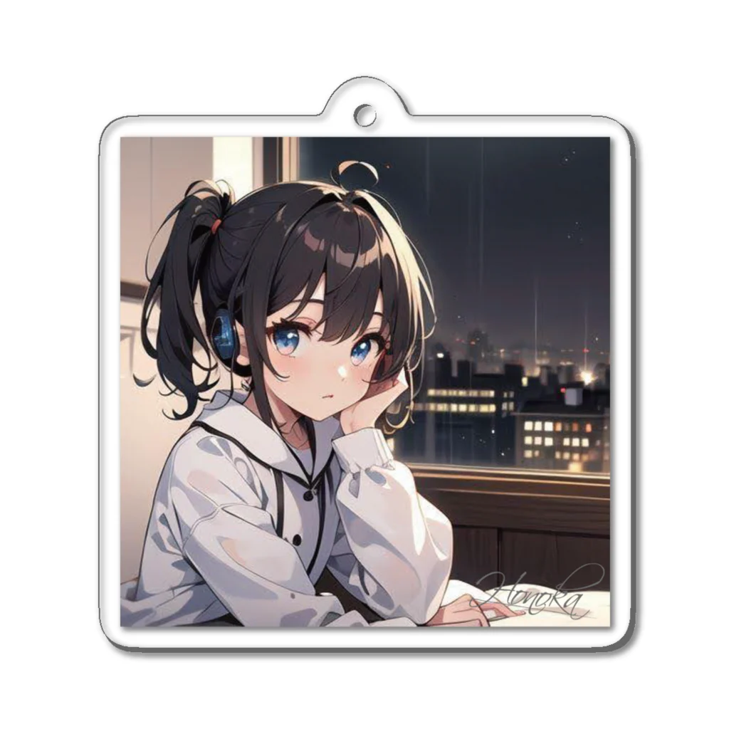 Honoka's online shopのHonoka with pajamas Acrylic Key Chain