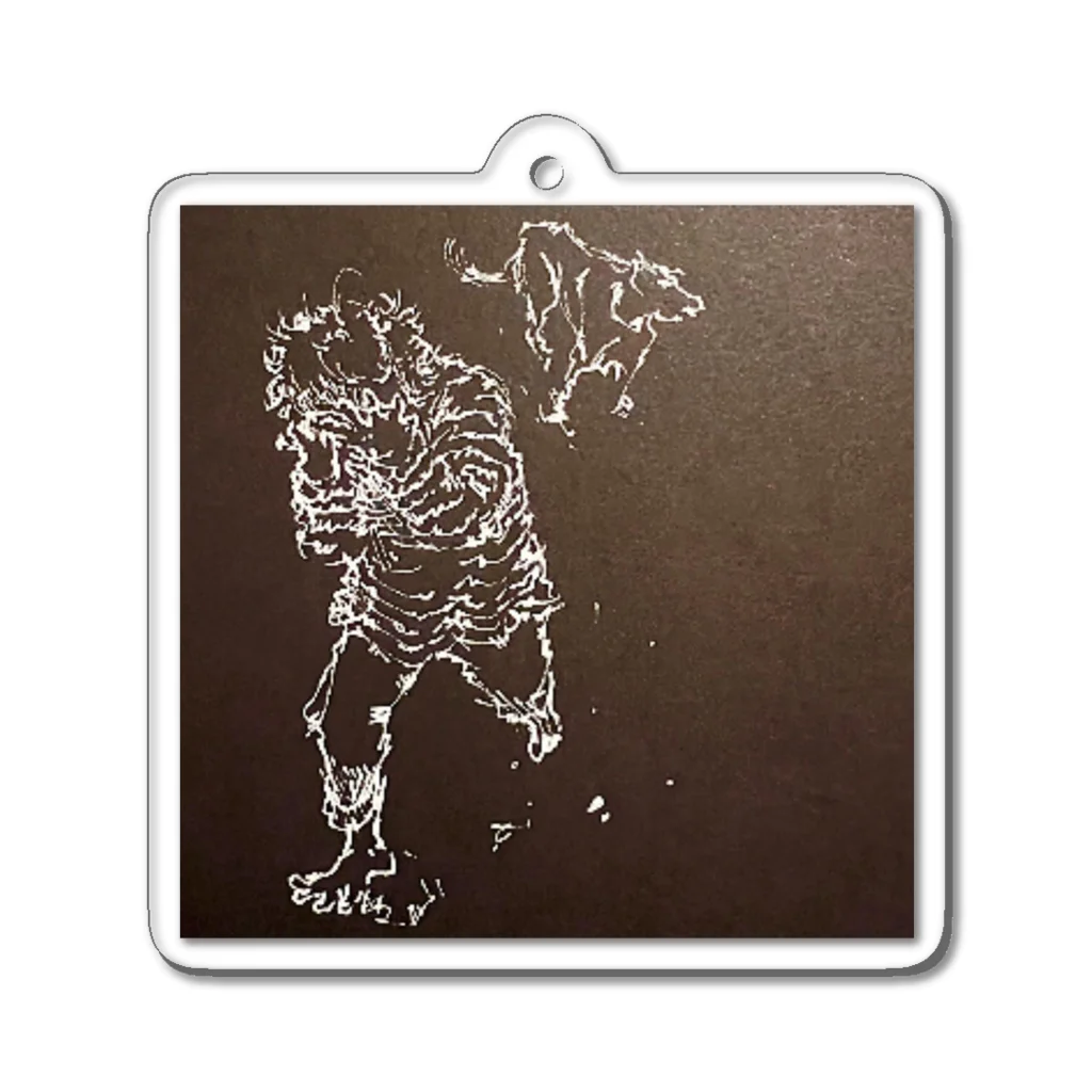 touko.takadaの『くもの糸の人. RUN』 Acrylic Key Chain
