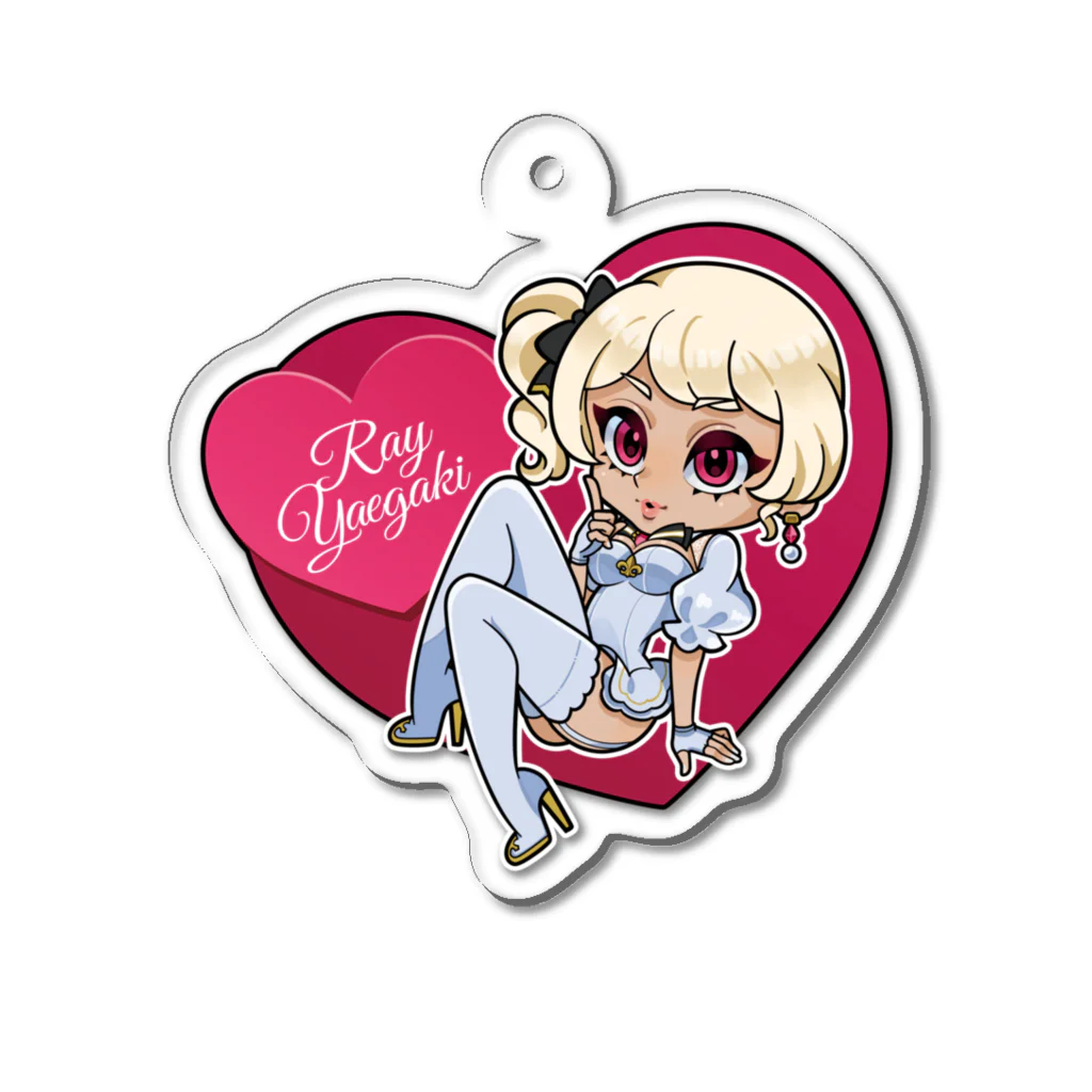 ゲーミングお嬢様Ray🎮⚜️の八重垣レイ1st Anniversary記念グッズ Acrylic Key Chain