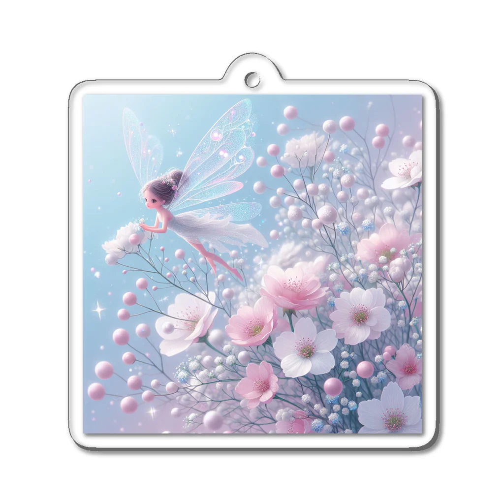 2024billionの花と宝石の妖精4月1 Acrylic Key Chain