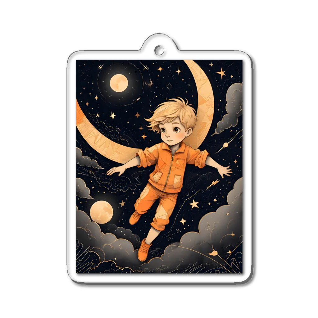 AI Fantasy Art Shopのnight adventure① Acrylic Key Chain