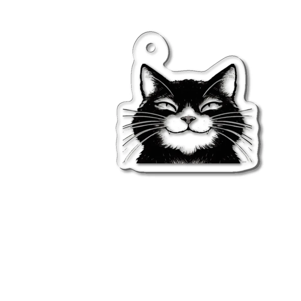 lblのしてやったり！！の顔した猫 Acrylic Key Chain